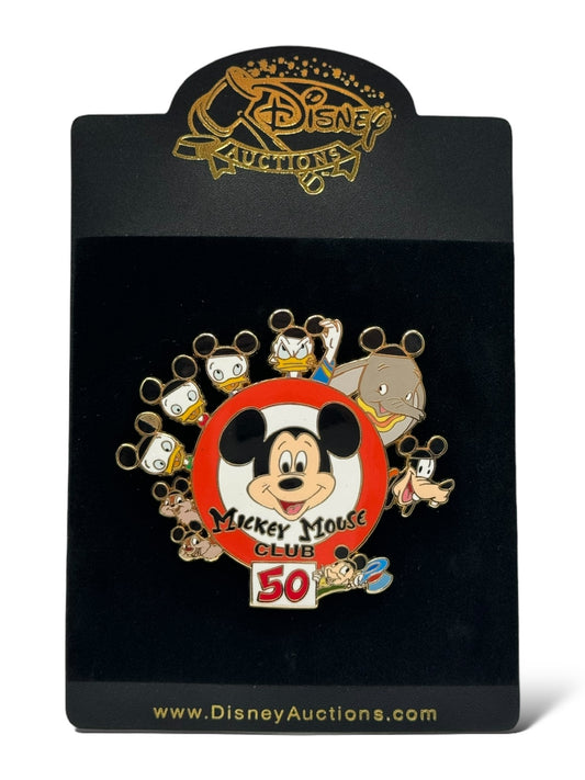 Disney Auctions 50th Anniversary Mickey Mouse Club Pin