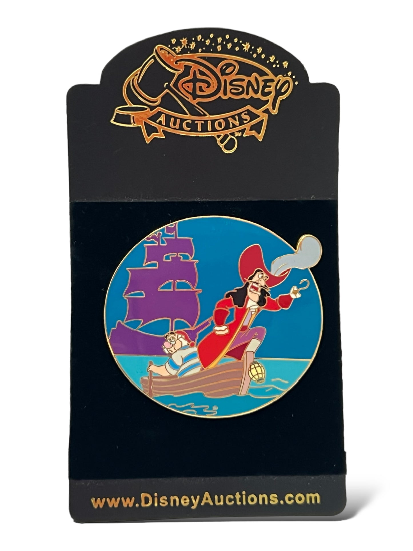 Disney Auctions Captain Hook and Smee in Boat Pin