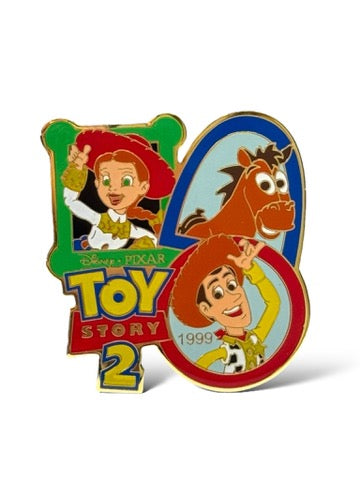 JDS History of Art Toy Story 2 Woody, Jessie & Bullseye Pin