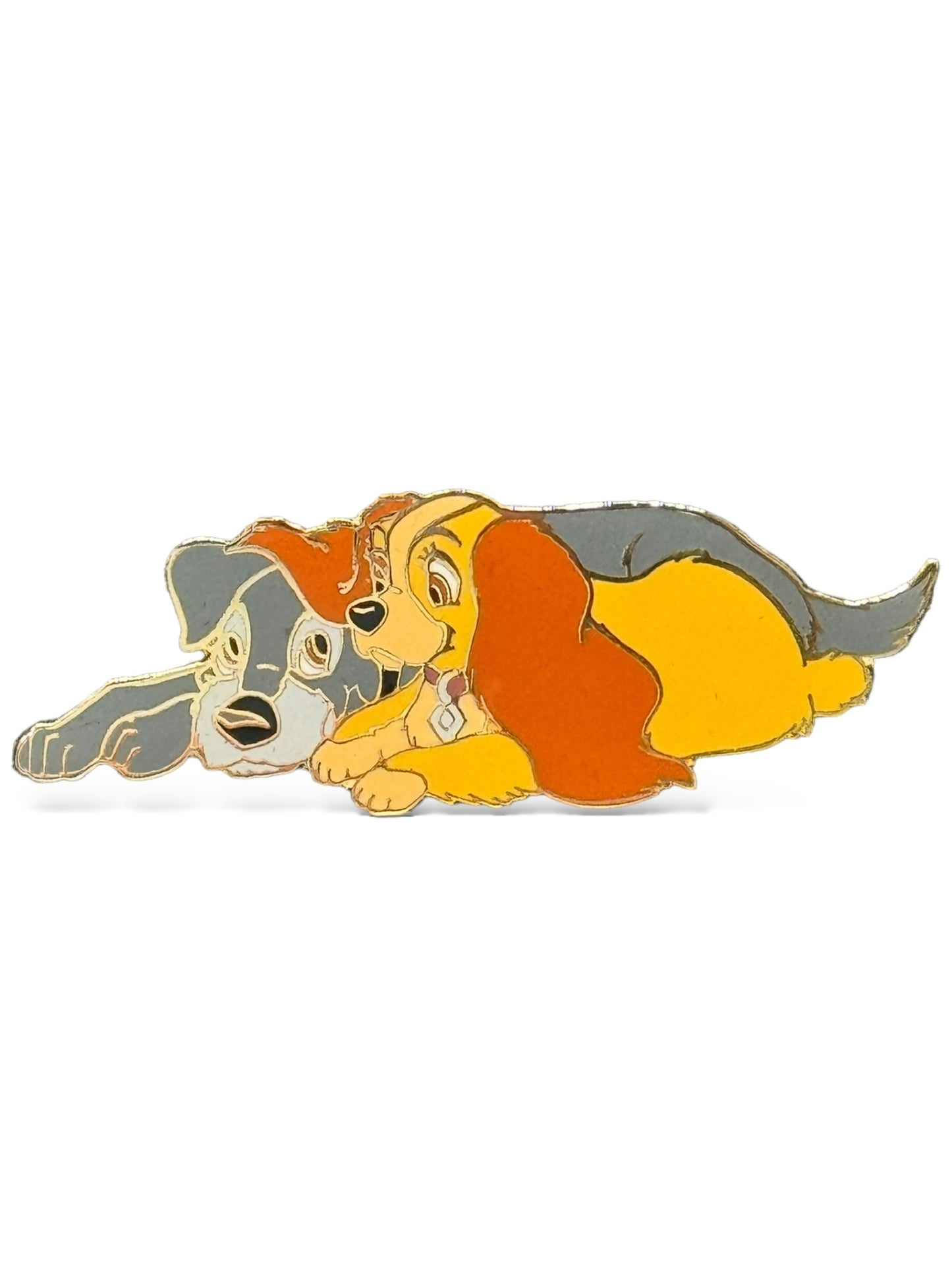 JDS Lady and The Tramp Laying Together Pin