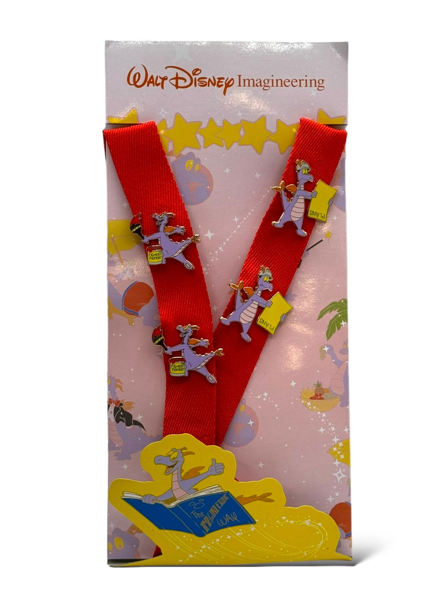 WDI The Imagineering Way Figment Lanyard Starter Pin Set