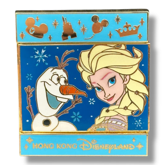 HKDL Flipping Slide Frozen Pin