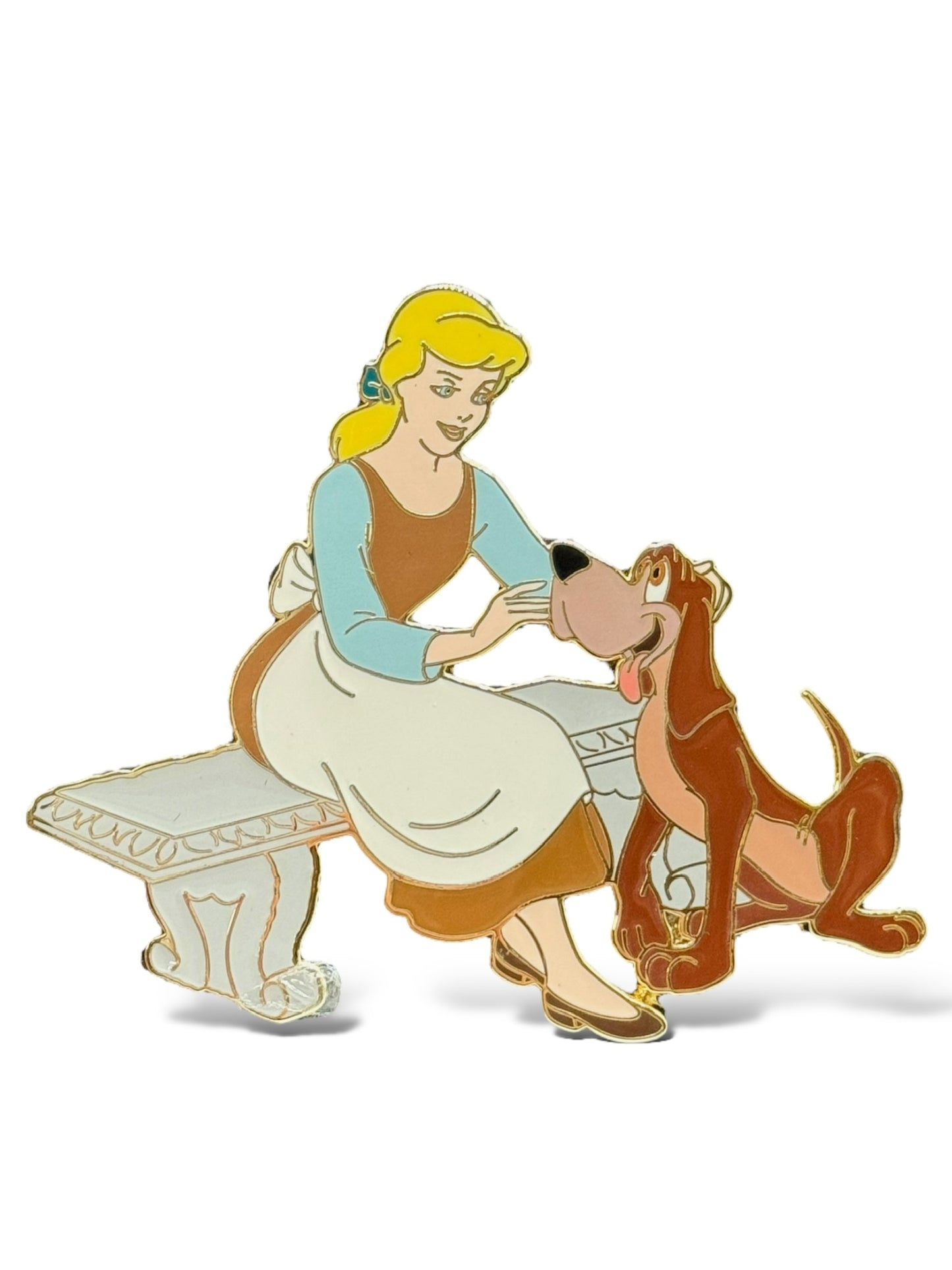 WDI Heroines with Dogs Cinderella and Bruno Pin