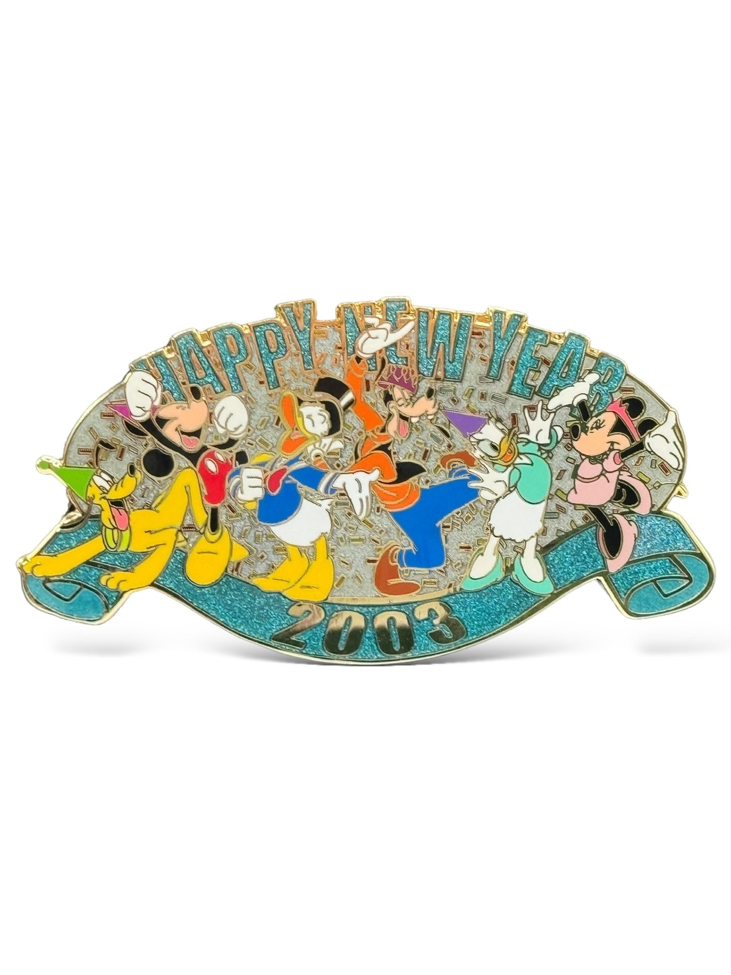 Disney Auctions Happy New Year 2003 Mickey and Friends Pin