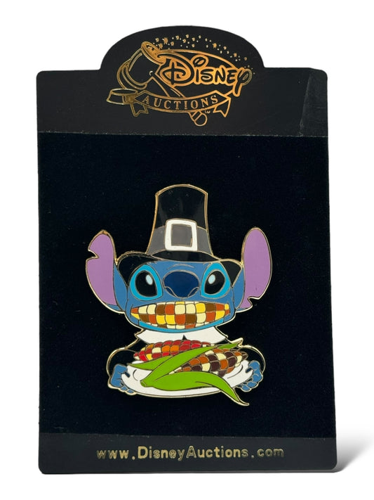 Disney Auctions Stitch Thanksgiving Jumbo Pin