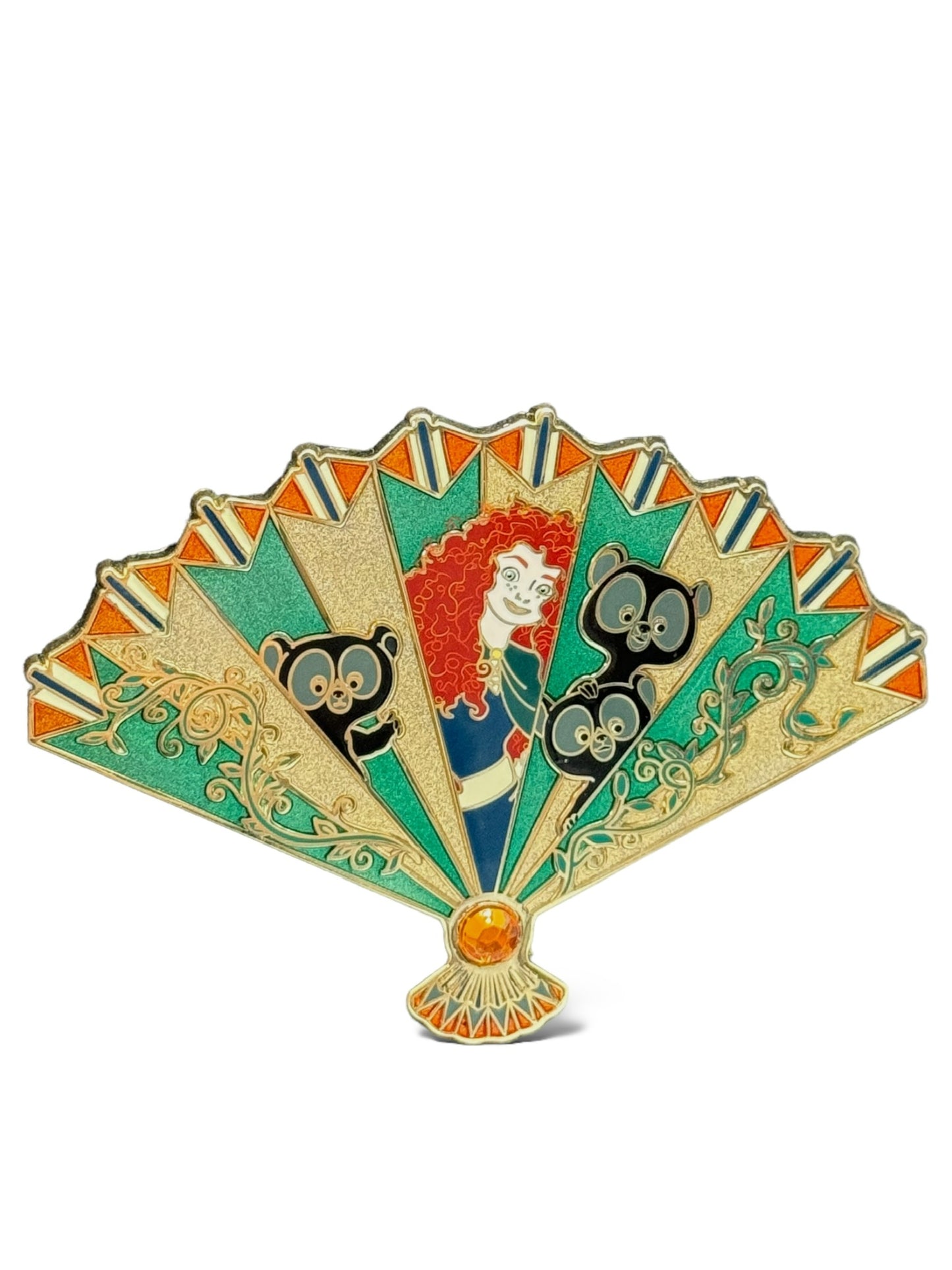 WDI Floral Fan Merida Pin