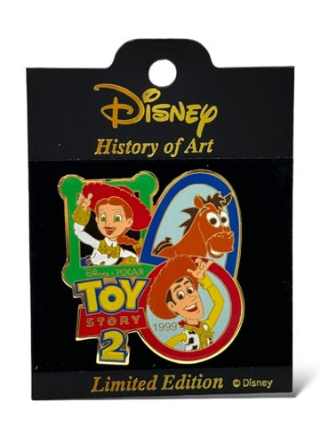 JDS History of Art Toy Story 2 Woody, Jessie & Bullseye Pin