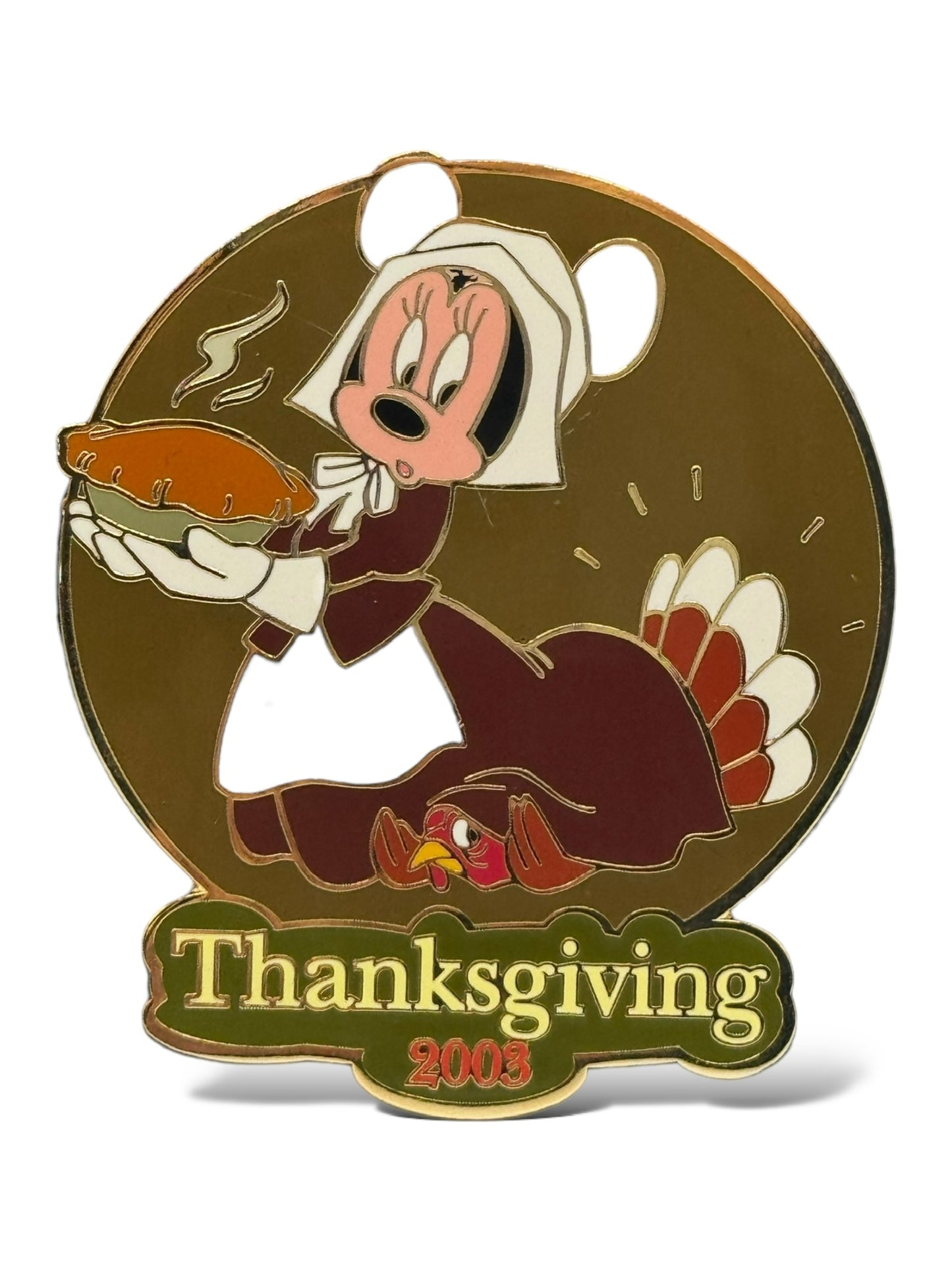 Disney Auctions Thanksgiving 2003 Minnie and Turkey Pin