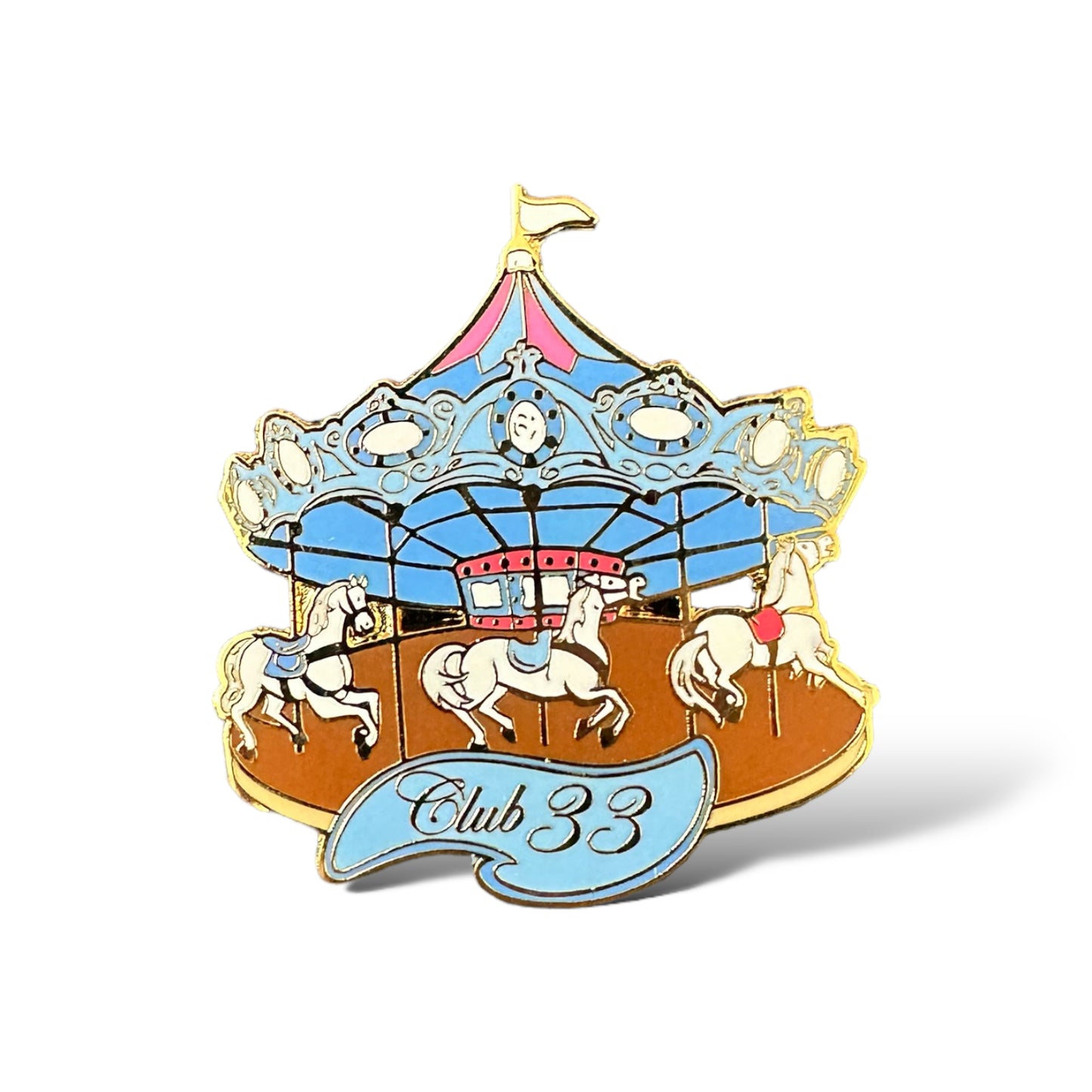 Club 33 Salutes Disneyland Fantasyland King Arthur's Carousel Pin