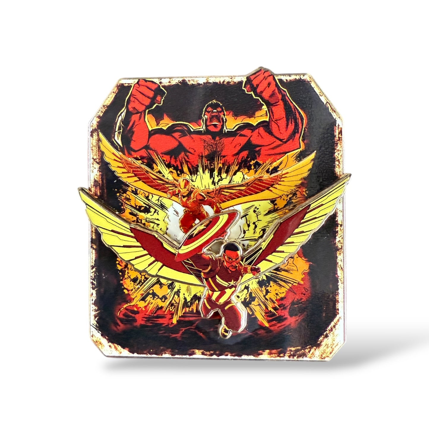 DSSH Captain America, Red Hulk, and Falcon Pin
