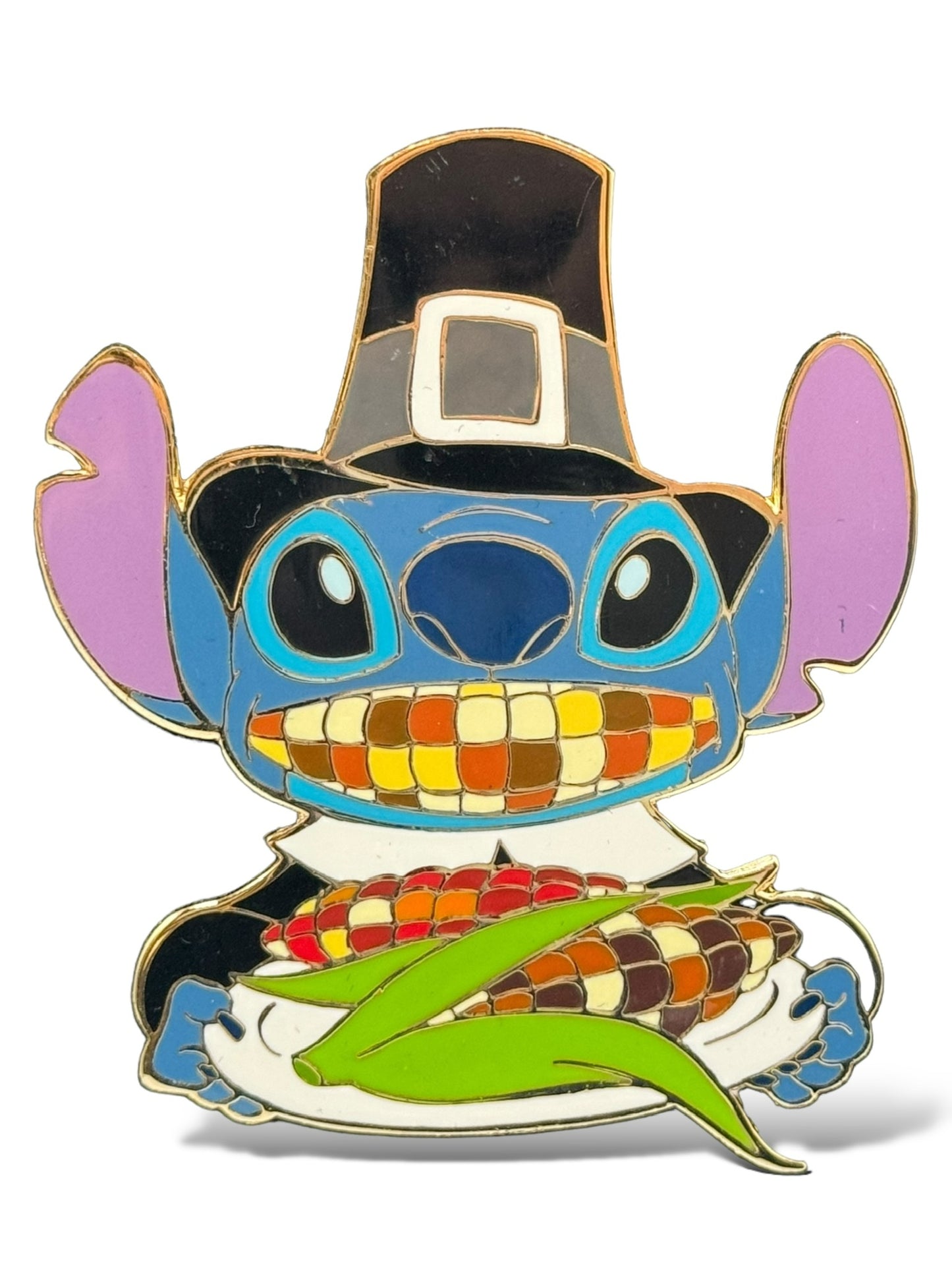 Disney Auctions Stitch Thanksgiving Jumbo Pin