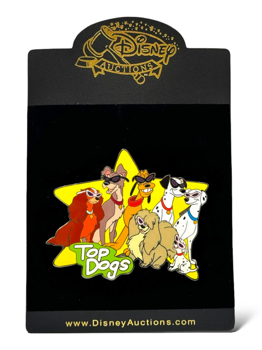 Artist Proof Disney Auctions Top Dog Jumbo Cluster Black Metal Pin