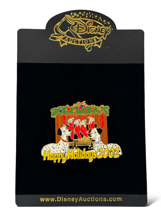 Disney Auctions Happy Holidays 2002 Pongo and Perdita Dalmatians Pin