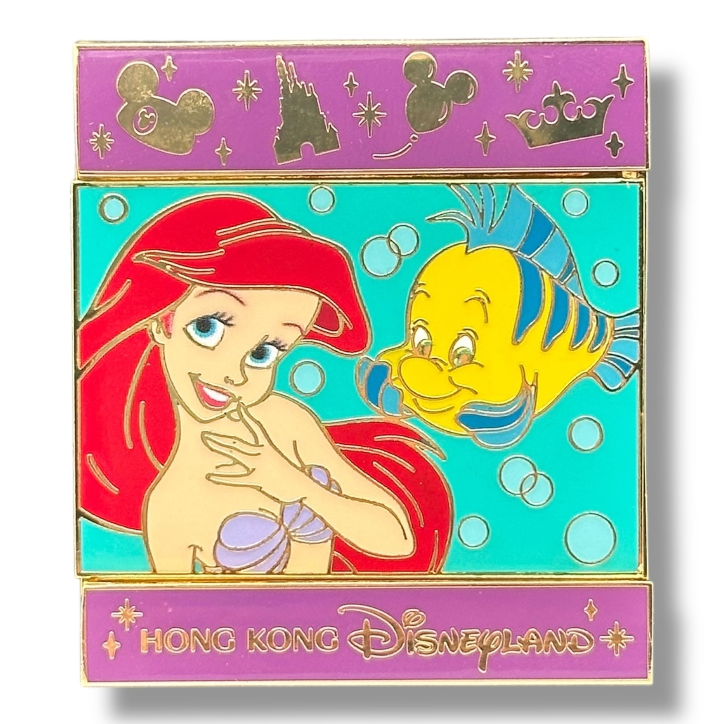 HKDL Flipping Slide The Little Mermaid Pin