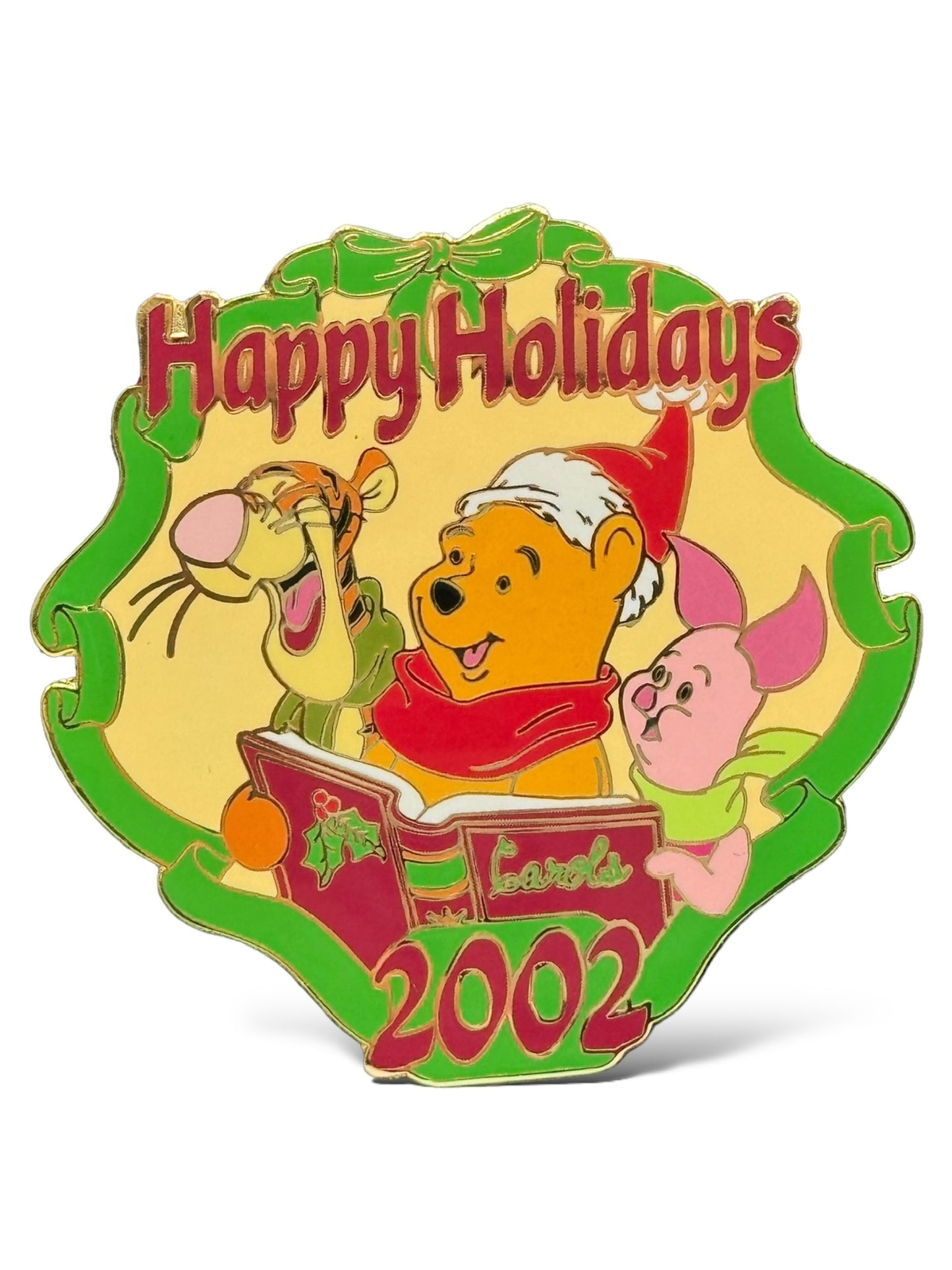 Disney Auctions Happy Holidays 2002 Winnie The Pooh and Friends Pin