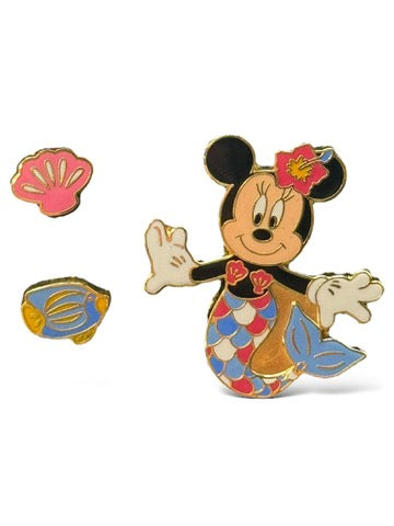 JDS Minnie Mouse Mermaid 3 Pin Set