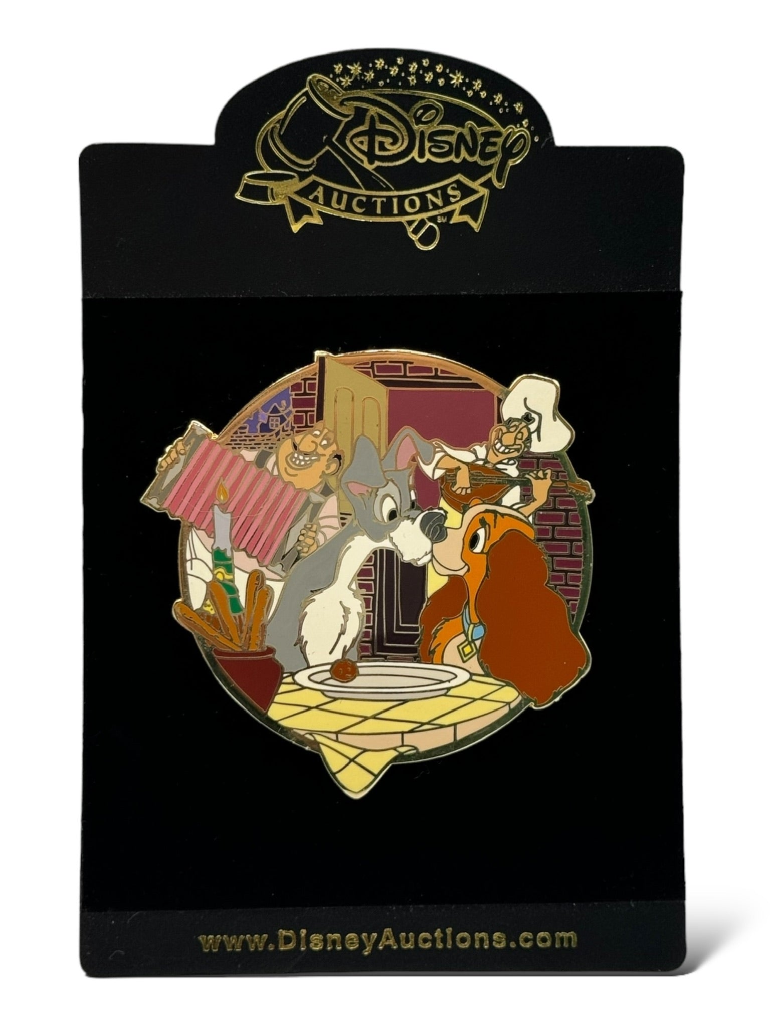 Disney Auctions Lady Tramp わんわん物語　ピンバッジ Disney Auctions Lady and The Tramp Cast Jumbo Pin