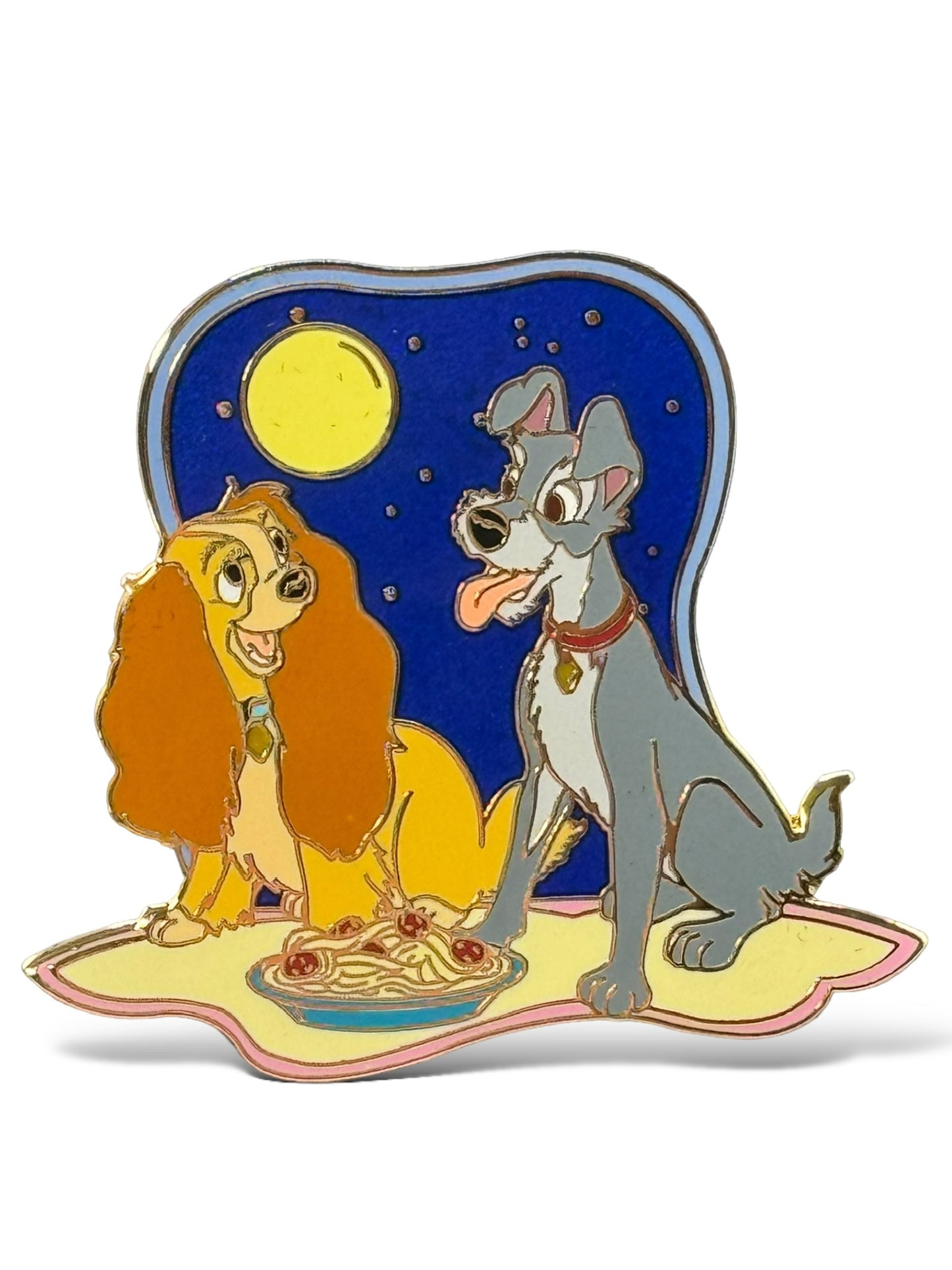 JDS Lady and The Tramp Moonlit Night Pin