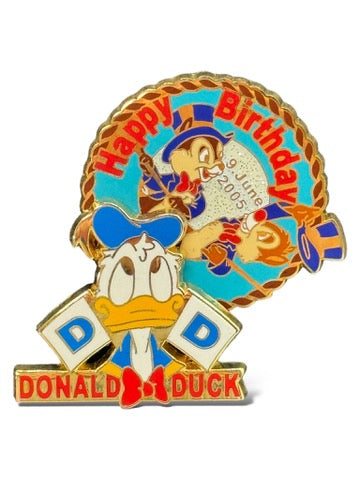 JDS Happy Birthday Donald 2005 Chip n' Dale Tuxedo Pin