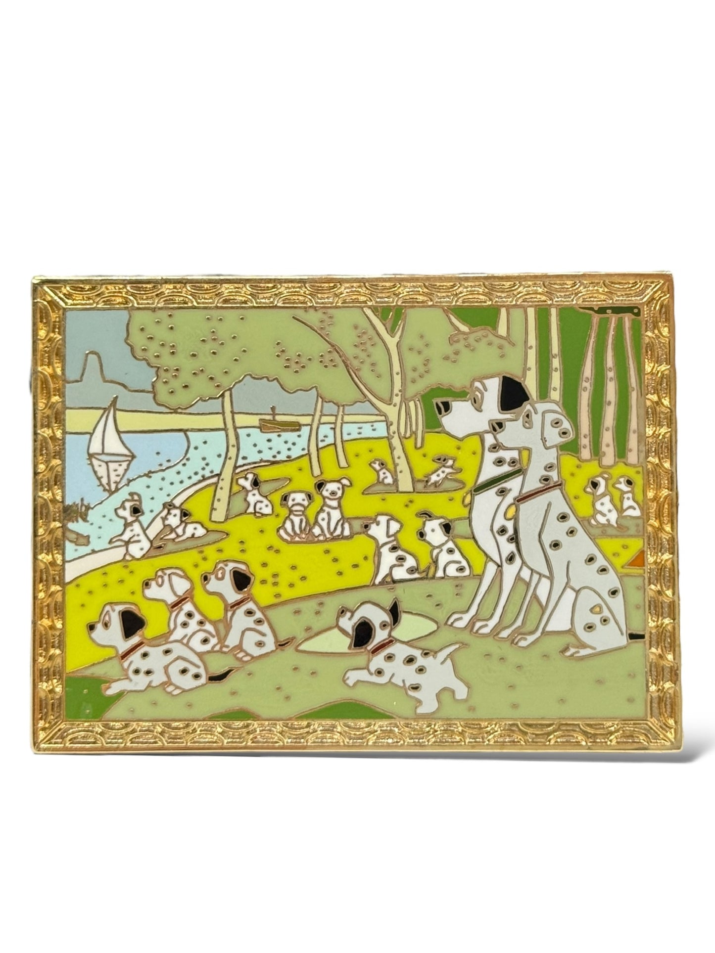 Disney Auctions Masterpiece 101 Dalmatians Sunday Afternoon Pin
