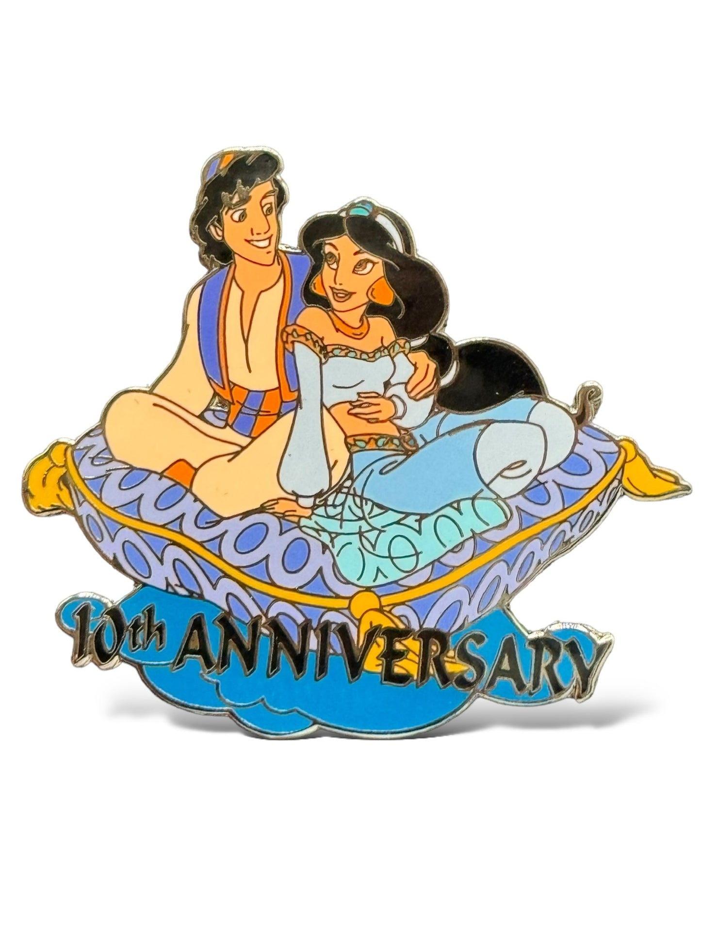 Disney Auctions Aladdin 10th Anniversary Aladdin and Jasmine Magic Carpet Ride Pin