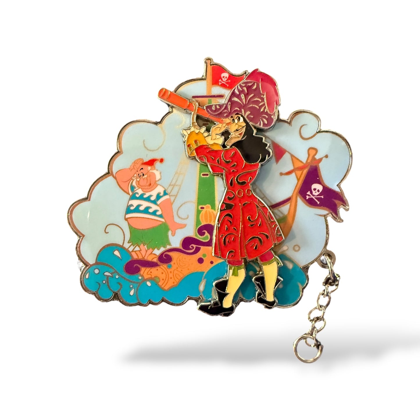 DLRP Pin Trading Day Princesses and Pirates Captain Hook and Mr. Smee Pin