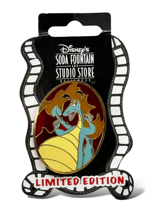 DSSH Stain Glass Dragons Reluctant Dragon Pin