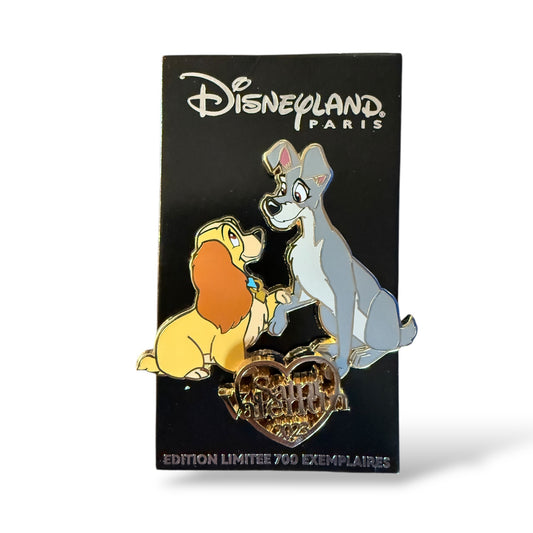 DLRP Lady and Tramp Valentine Day Pin