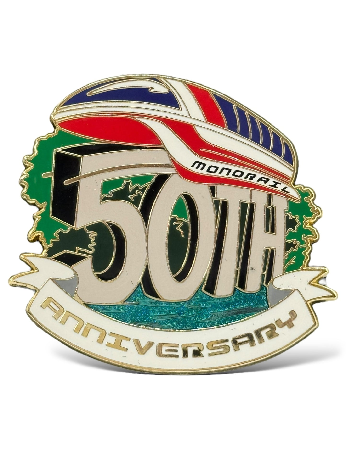 WDI 50th Anniversary Monorail Pin