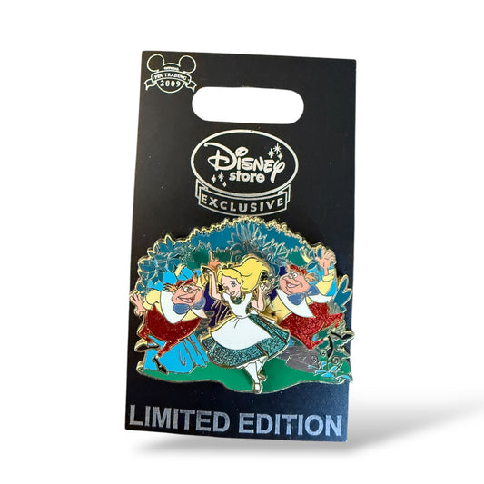 UKDS Alice with Tweedledee & Tweedledum Slider Pin