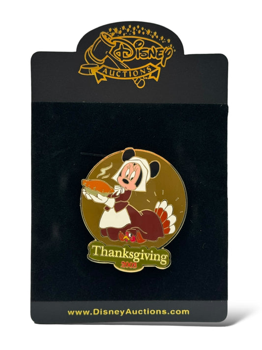 Disney Auctions Thanksgiving 2003 Minnie and Turkey Pin