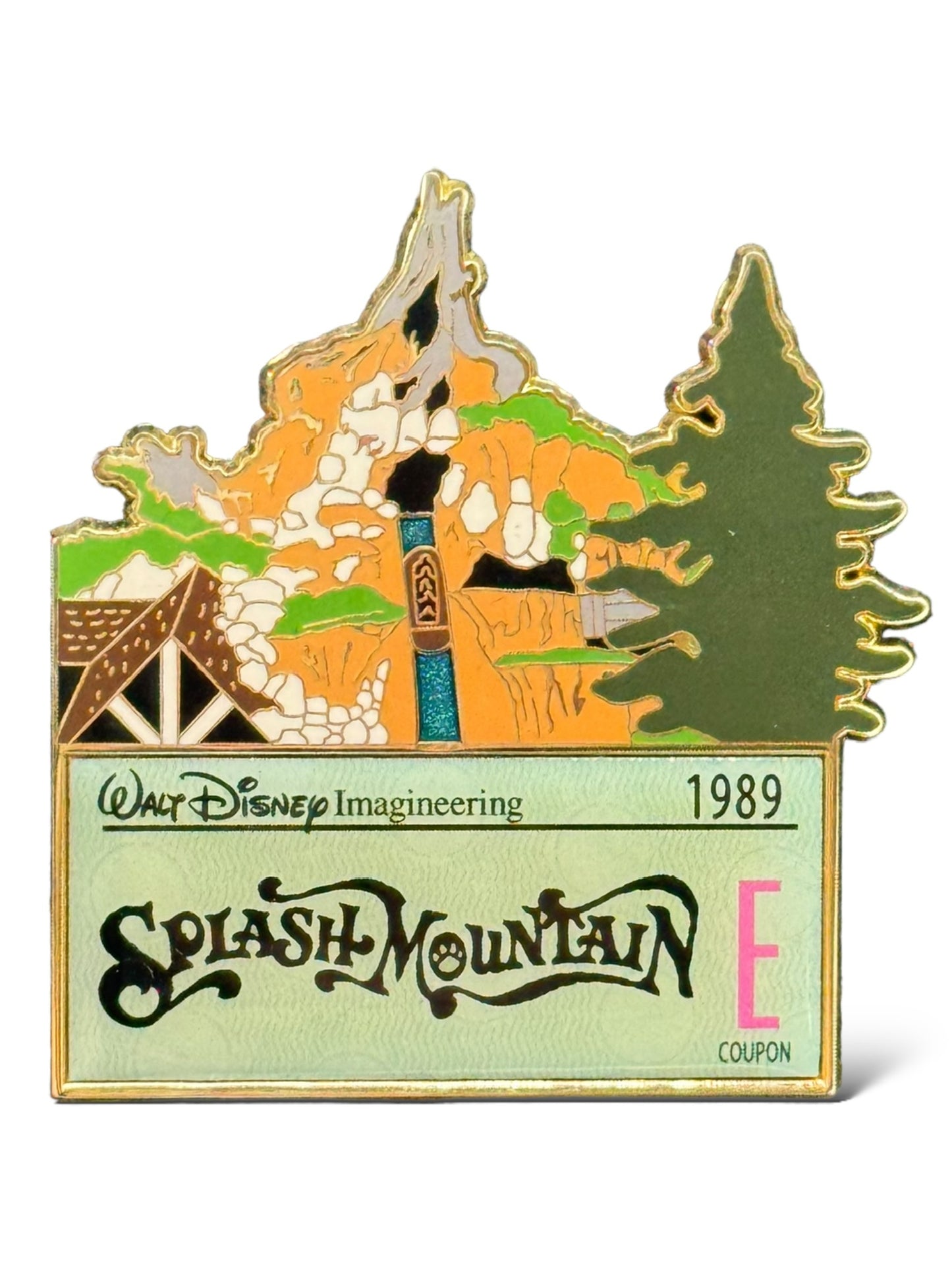 WDI E-Ticket Attractions Splash Mountain Pin