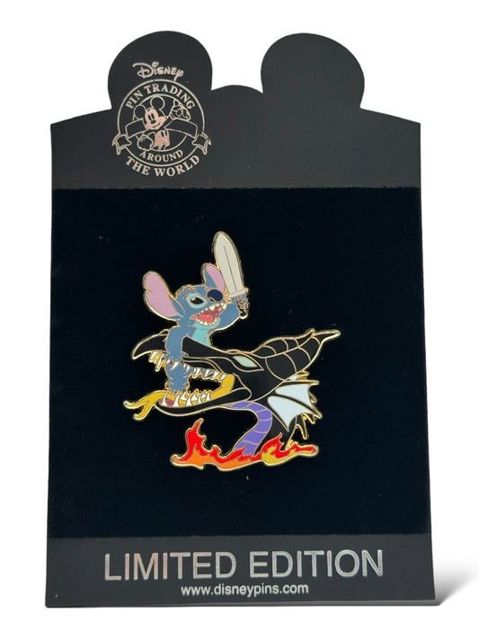 Disney Shopping Stitch vs. Villains Maleficent Pin