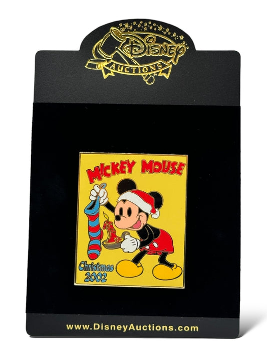 Disney Auctions Christmas 2002 Mickey Mouse Poster Pin
