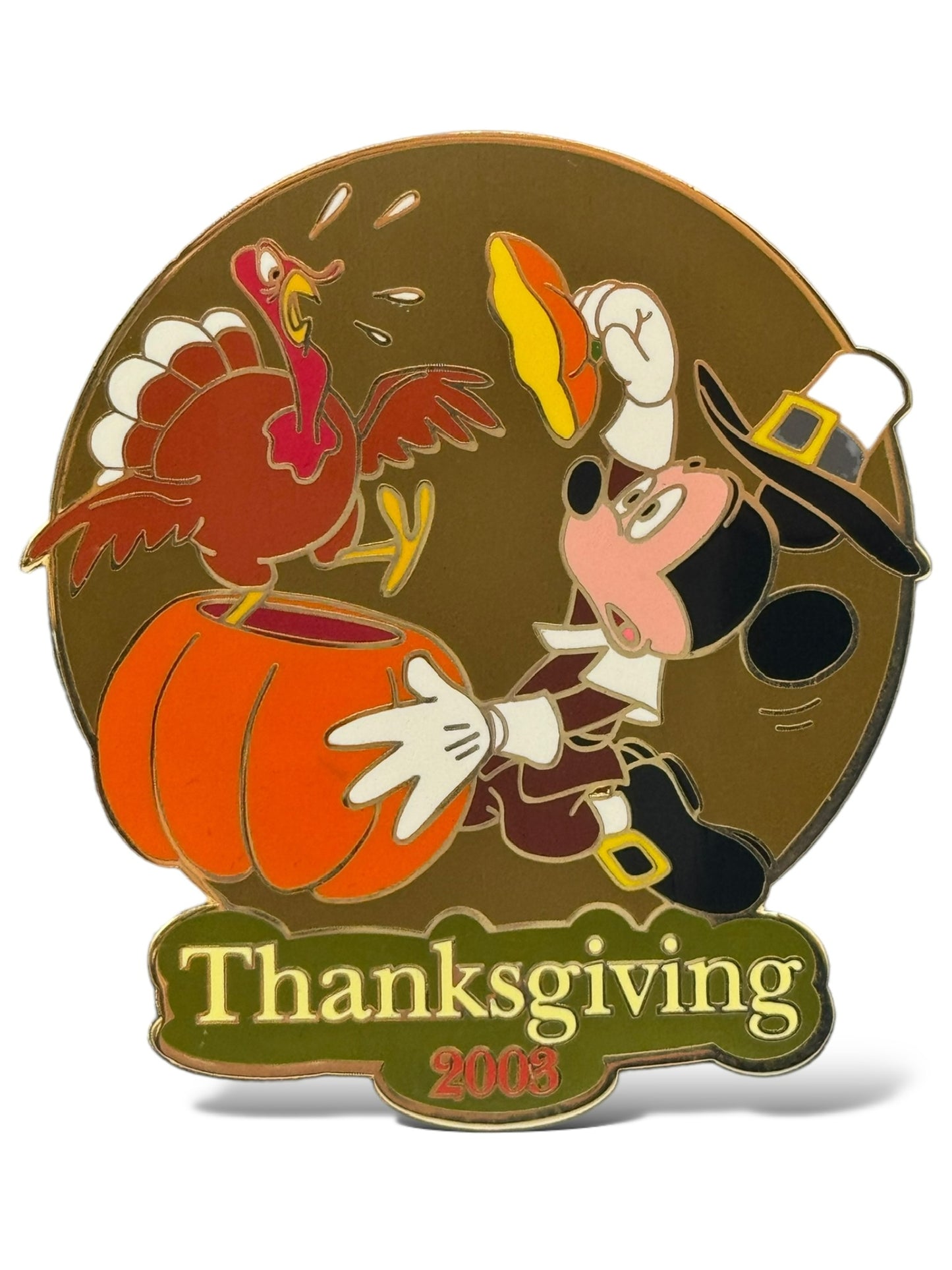 Disney Auctions Thanksgiving 2003 Mickey and Turkey Pin