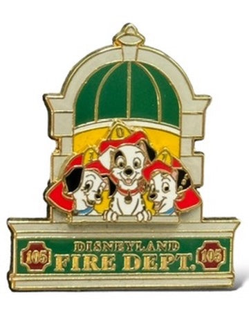 DEC Dalmatians in Walt's Apartment Window Pin