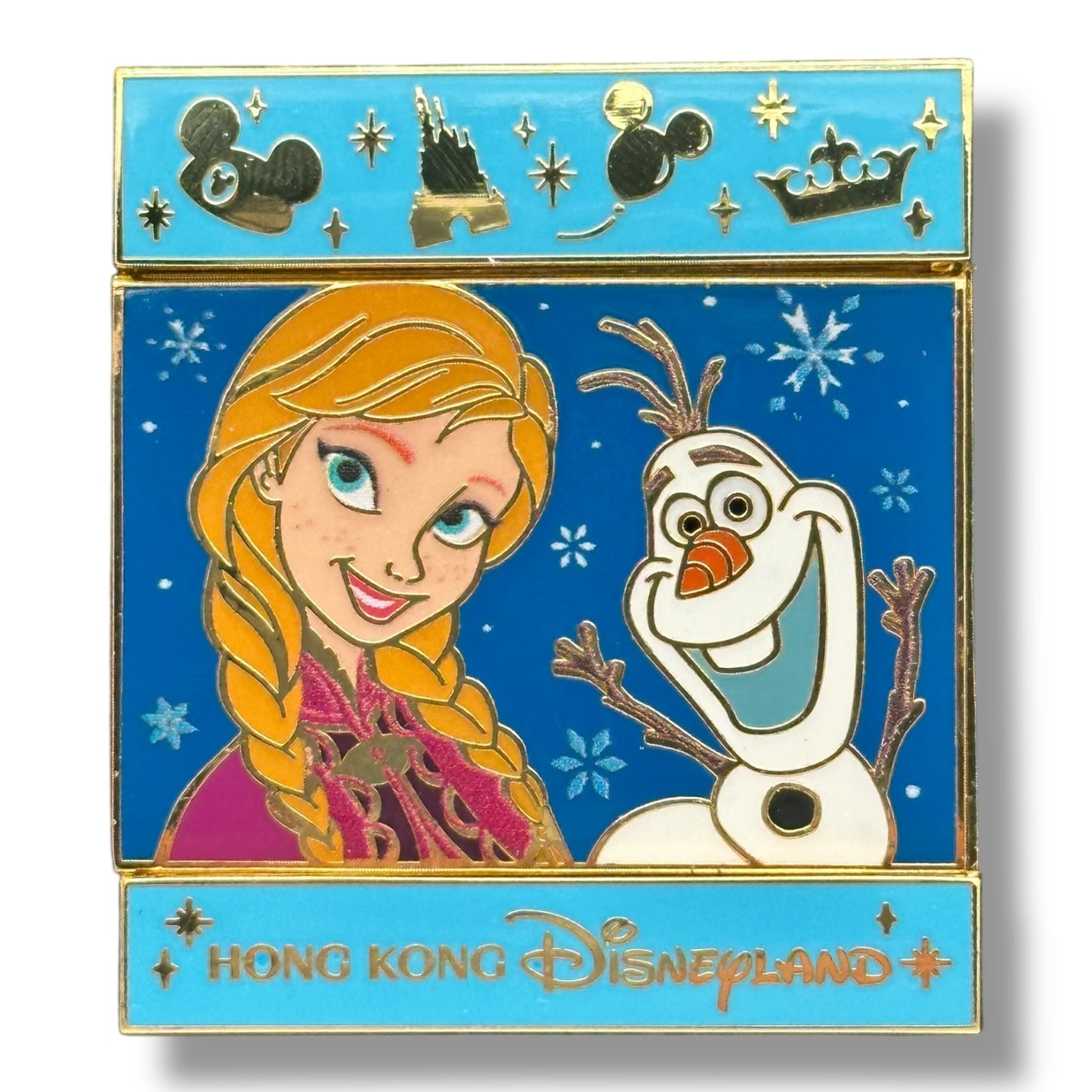 HKDL Flipping Slide Frozen Pin
