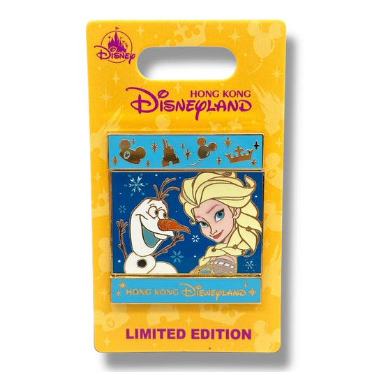 HKDL Flipping Slide Frozen Pin