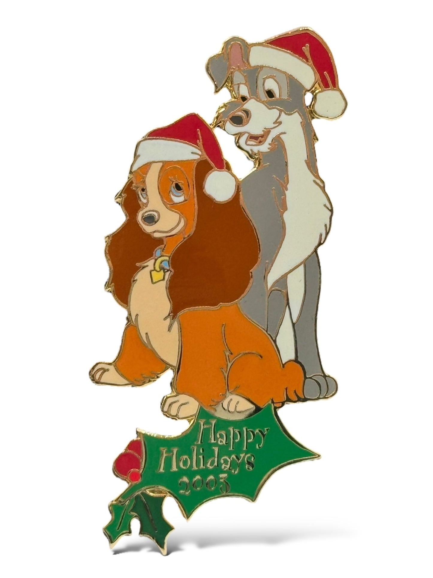 Disney Auctions Happy Holidays 2003 Lady and The Tramp Pin