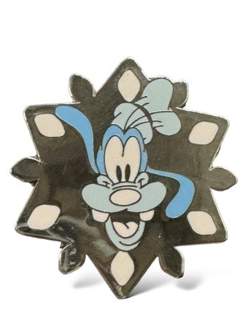 Cast Lanyard Snowflakes Goofy Hidden Mickey Pin
