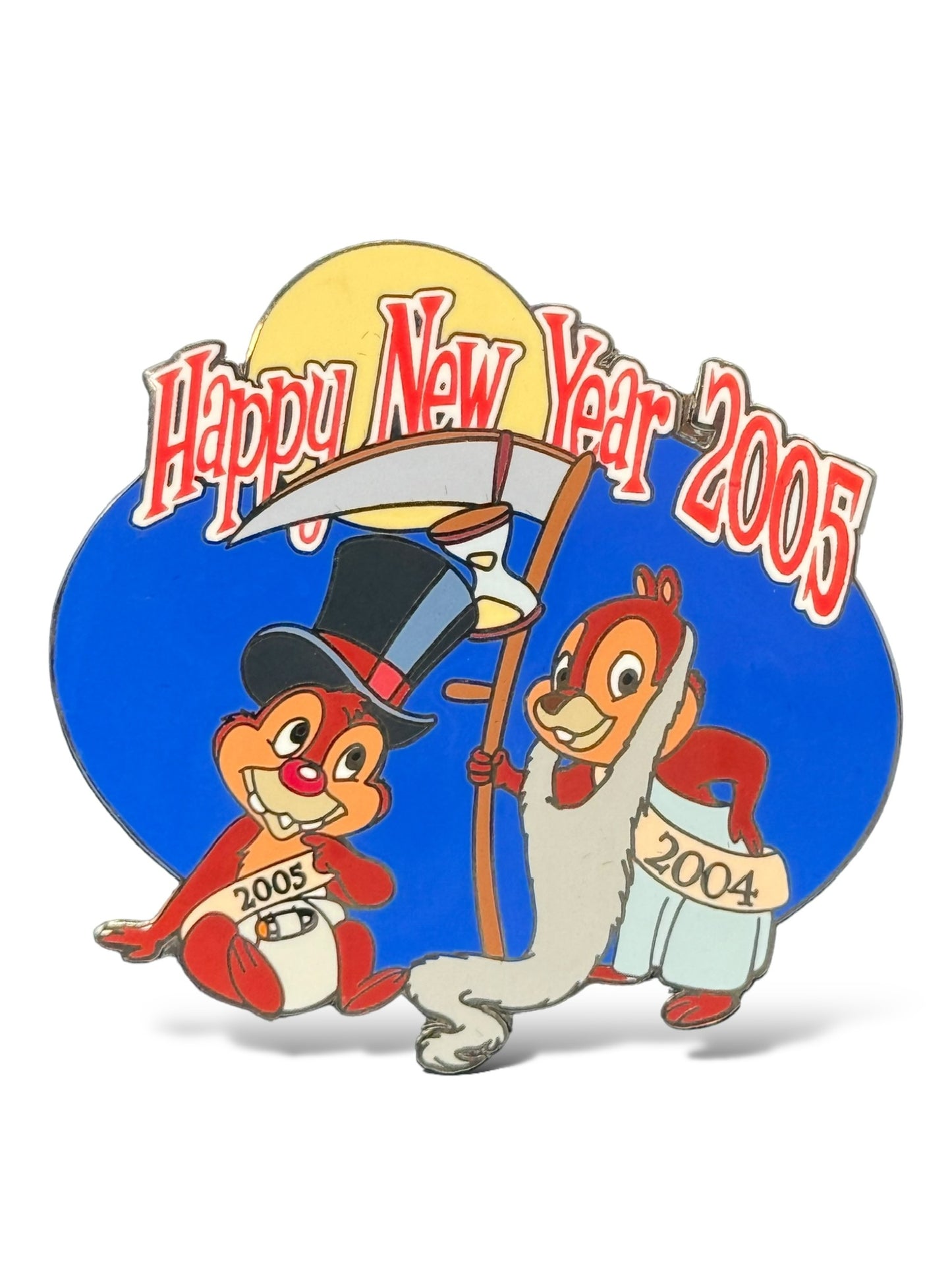 Disney Auctions Happy New Year 2005 Chip n' Dale Pin