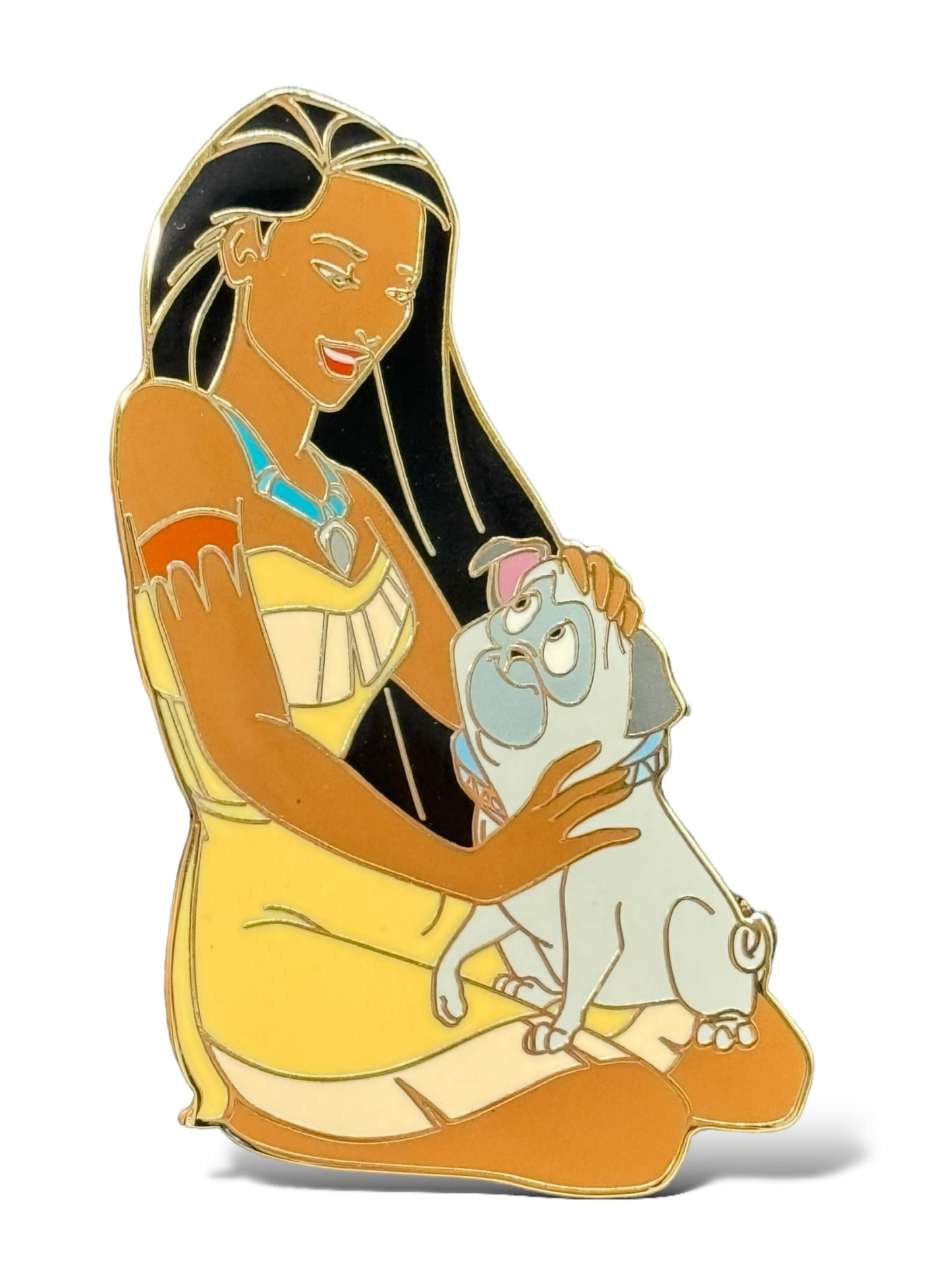 WDI Heroines with Dogs Pocahontas and Percy Pin