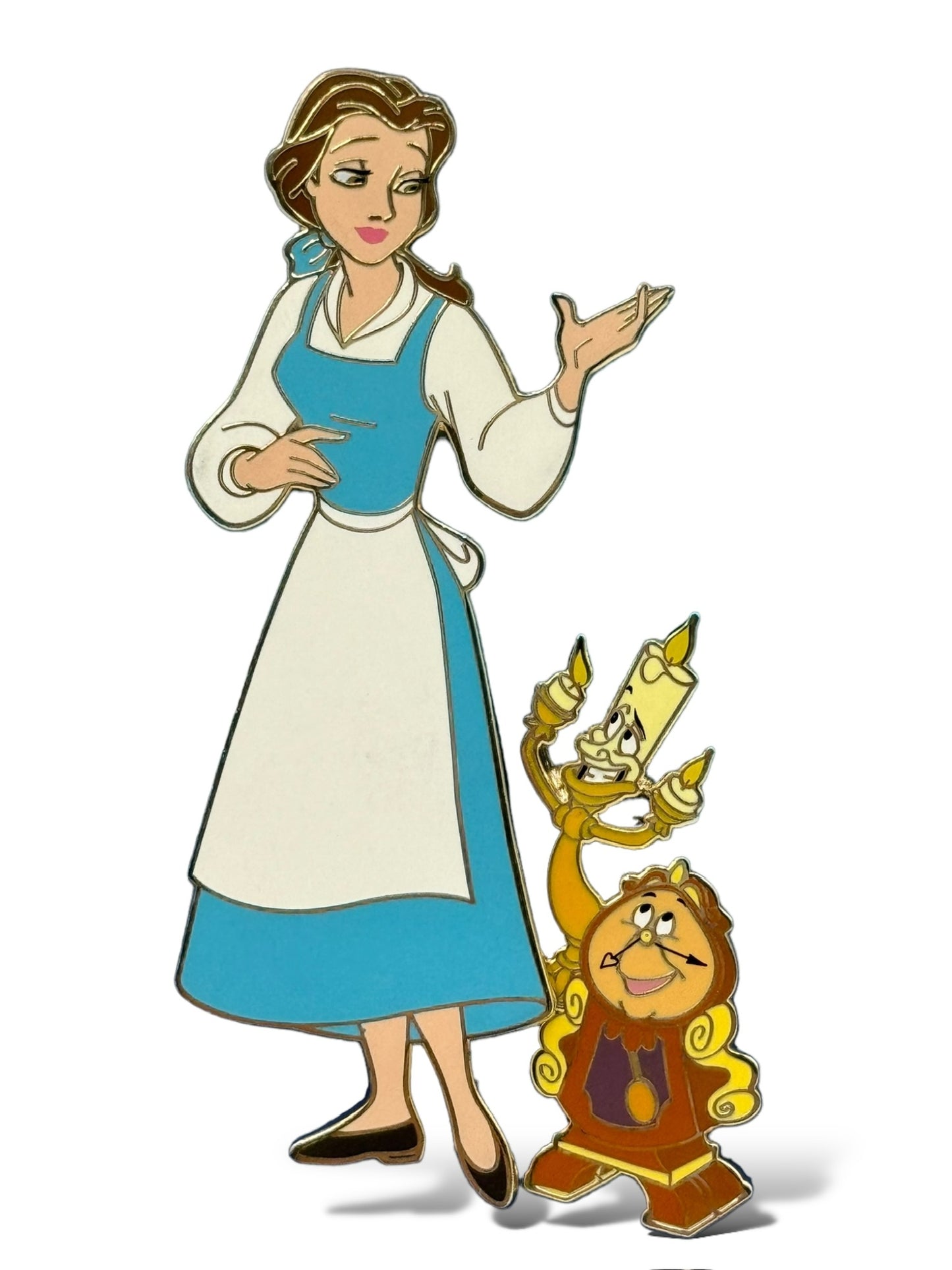 WDI Heroines and Sidekicks Belle with Lumiere and Cogsworth Pin