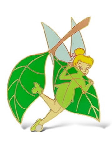 Disney Auctions Tinker Bell Behind Leaf Pin