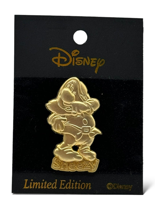 JDS 100 Relief Gold Tone Sneezy Pin