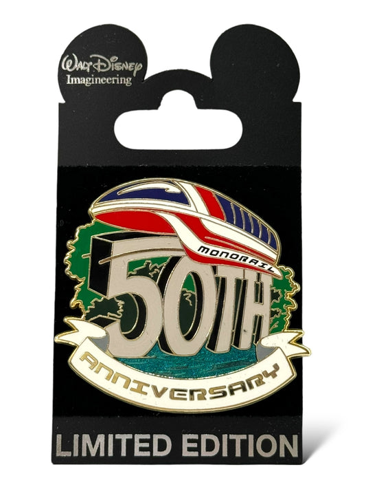 WDI 50th Anniversary Monorail Pin