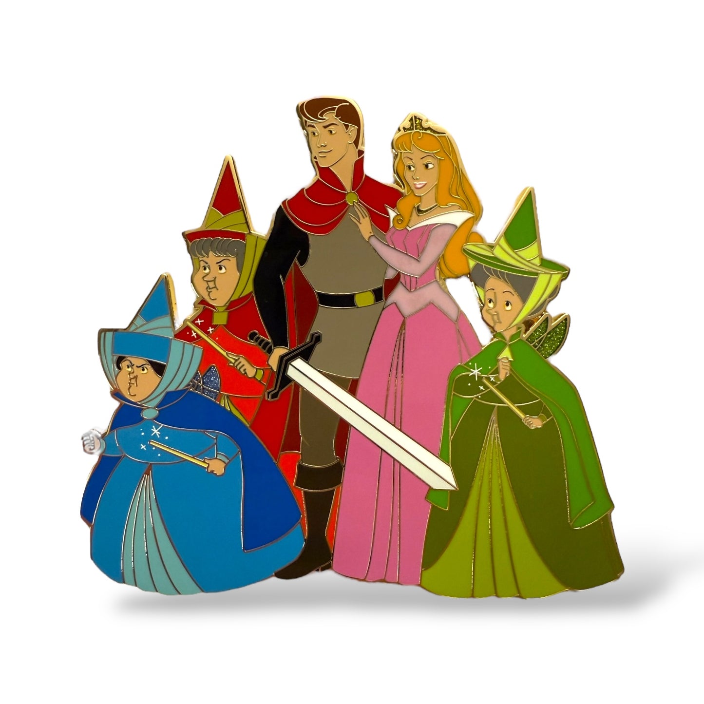 WDI Disney Squad Goals Pink Dress Sleeping Beauty Pin