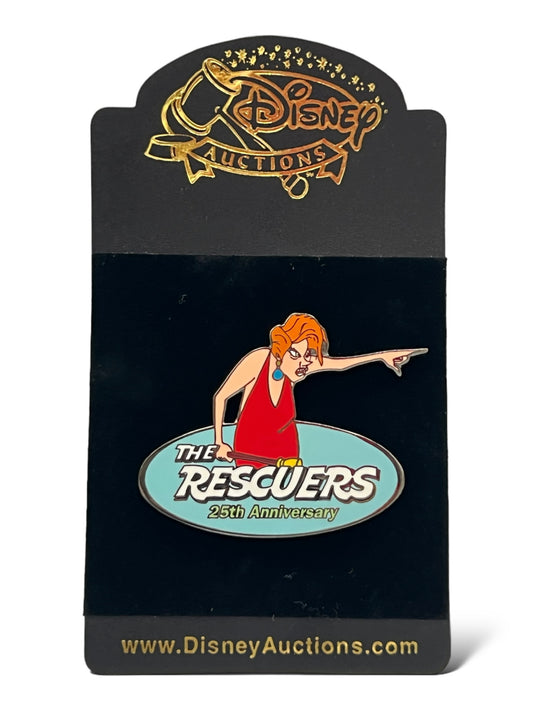 Disney Auctions 25th Anniversary The Rescuers Madame Medusa Pin