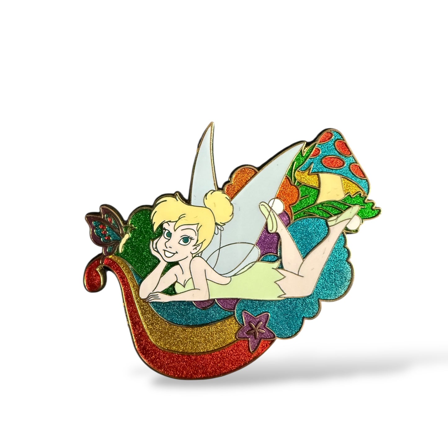 Disney Shopping Rainbow Tinker Bell Reclining Pin