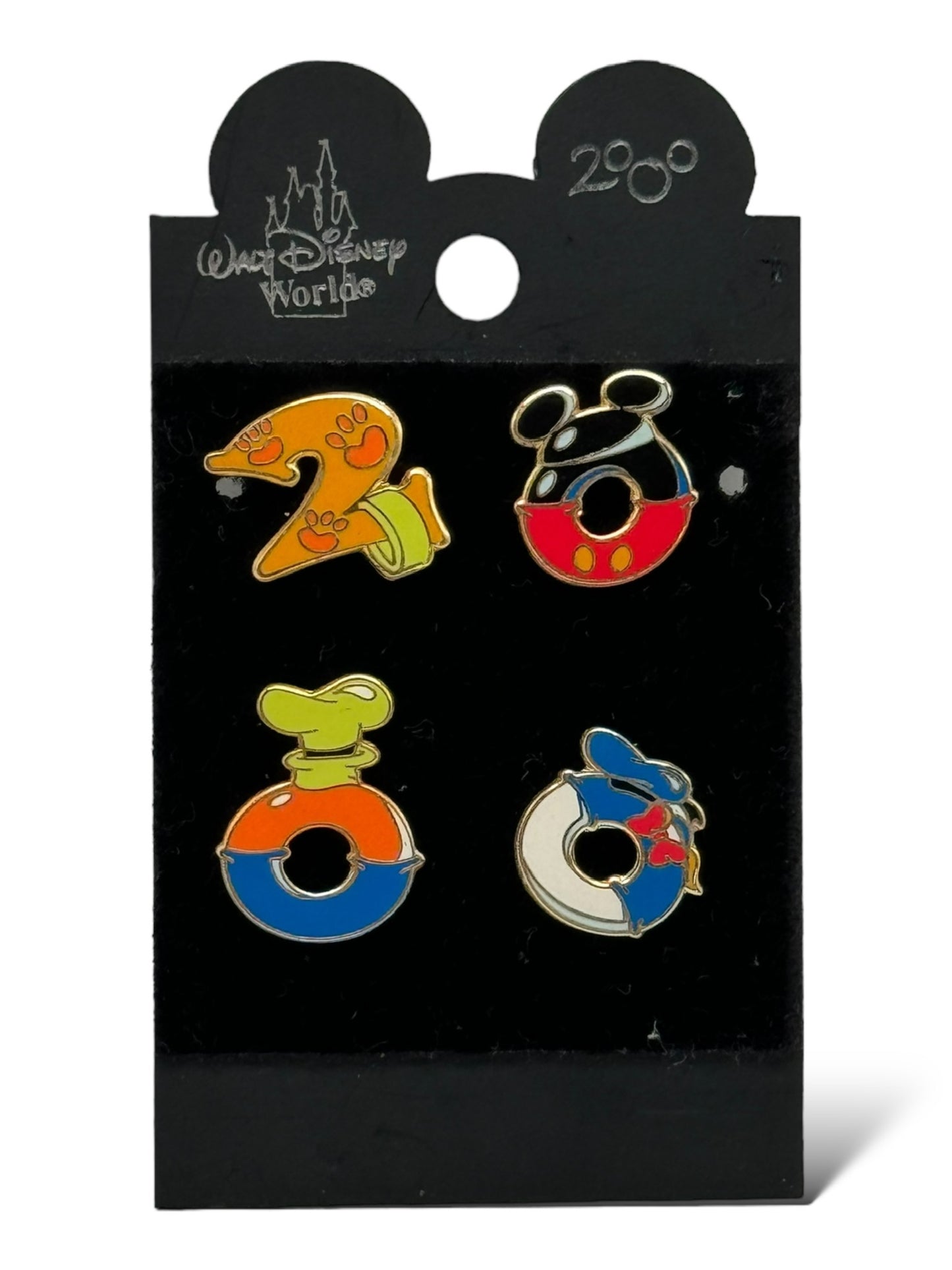 Disney Parks Mickey, Pluto, Goofy and Donald 2000 4 Pin Set